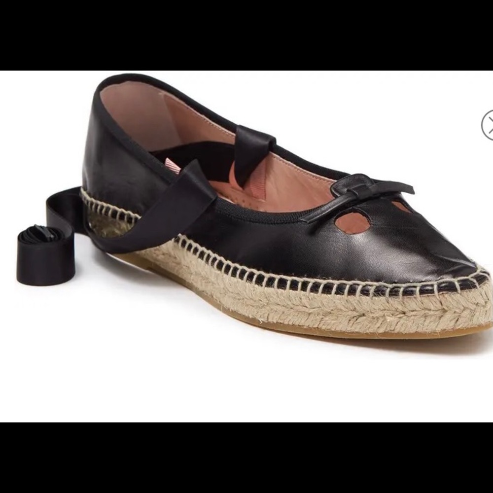 New inBox Marc Jacobs “The Mouse” Black Leather Espadrilles 8